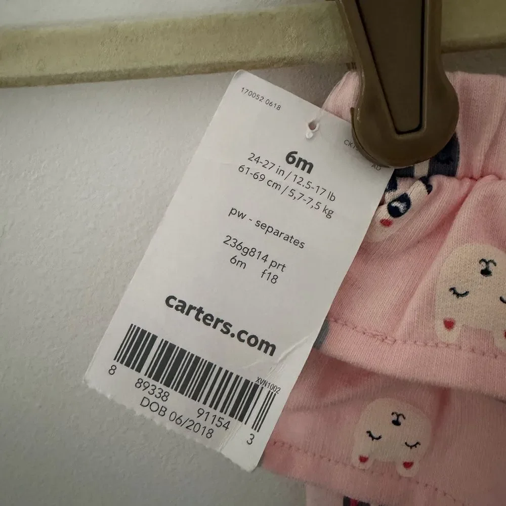 Carters soft pink